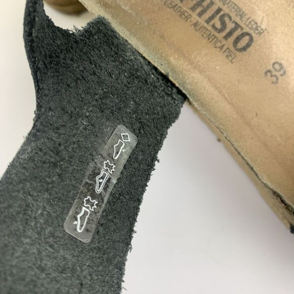 Mephisto Lissandra Wedge Sandals Adjustable Comfort Black Condor Leather 39 US 9 - Picture 10 of 16